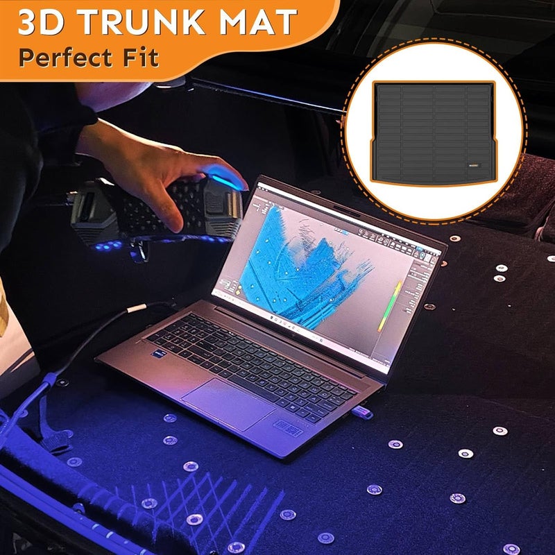 Binmotor -Floor Mats Cargo Liner Set for Subaru Forester 2025 for Models Equipped Without Subwoofer (Not fit Hybrid/PHEV/Wilderness), All Weather TPE Car Floor Mats for Subaru Forester Accessories - Image 3